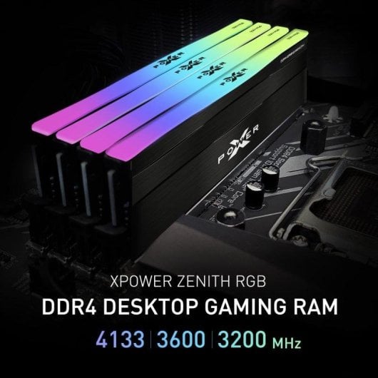 Memoria RAM Silicon Power XPOWER Zenith RGB 16GB 2x8GB DDR4 3200MHz CL16 RGB Intel XMP