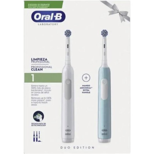 Oszillierende Zahnbürste Oral-B Laboratory Professional Duo 3 Modi 2 Bürstenkopf Timer Drucksensor