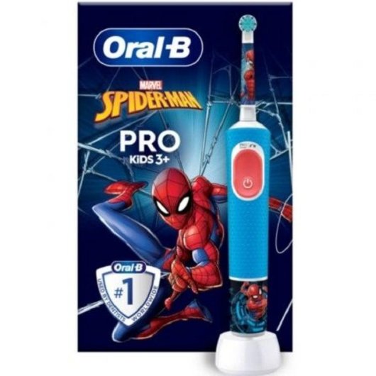 Escova de Dentes Elétrica Criança Oral-B Pro Kids Spiderman 2 Modos Temporizador