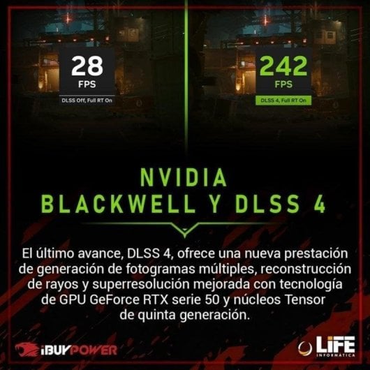 IBUYPOWER Fighter Flail Plus Intel Core Ultra 5 225F 32GB 1TB SSD RTX 5070 Windows 11 Pro