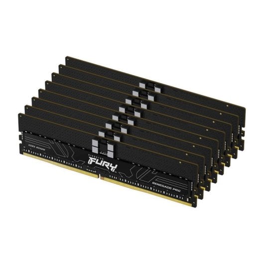 Mémoire RAM Kingston FURY Renegade Pro 256GB 8x32GB DDR5 6800MT/s CL34 ECC Reg XMP EXPO Noir