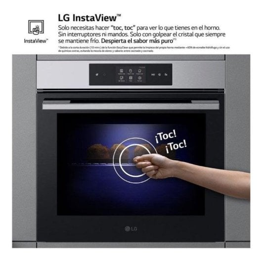 Horno eléctrico LG WS9D7651WS 76 litros Inox Wifi vapor y autolimpieza