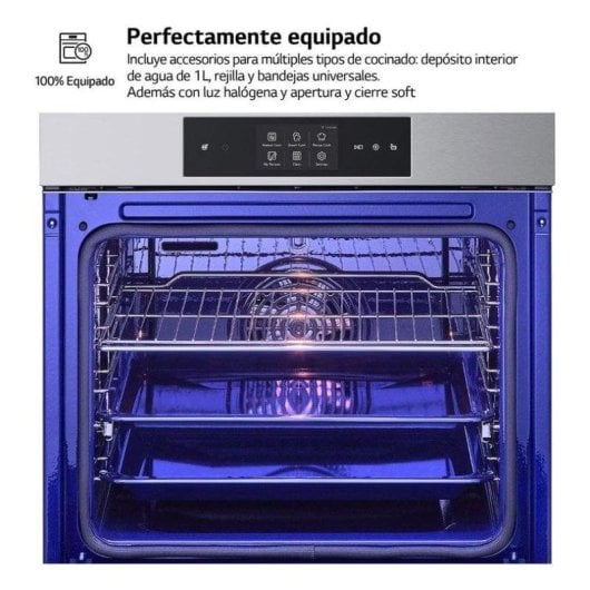 Horno eléctrico LG WS9D7651WS 76 litros Inox Wifi vapor y autolimpieza