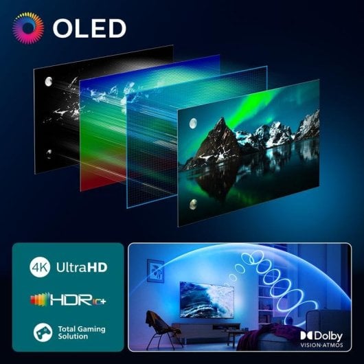 TV Philips OLED 77OLED810/12 77" 4K Ambilight Google TV Dolby Vision