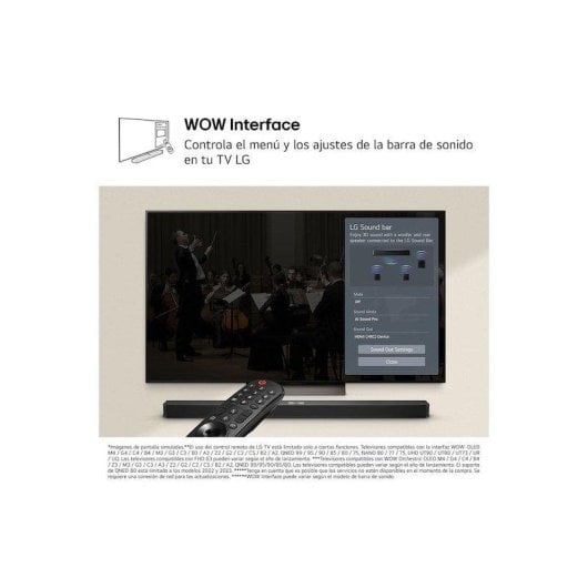 Barra de sonido LG S60TR Bluetooth 440 W Subwoofer Altavoces traseros Dolby Digital