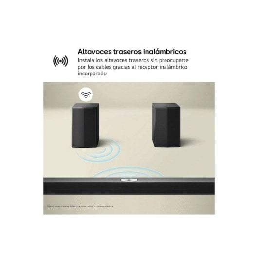 Barra de sonido LG S60TR Bluetooth 440 W Subwoofer Altavoces traseros Dolby Digital