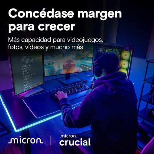 Disco Duro Crucial T710 1TB M.2 NVMe 14900MB/s Dissipador Térmico