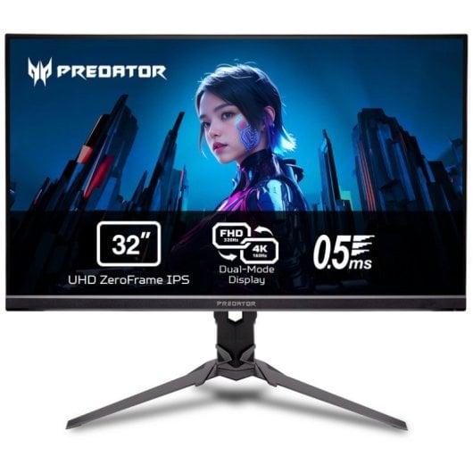 Monitor Acer Gaming Predator XB323QKV4 32" UHD 4K 160Hz Dual Mode IPS 0,5m FreeSync Premium HDR10