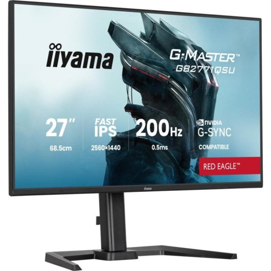 Monitor iiyama G-MASTER GB2771QSU-B1 27" Wide Quad HD 200Hz Fast IPS 0,5 ms G-SYNC, Pivot