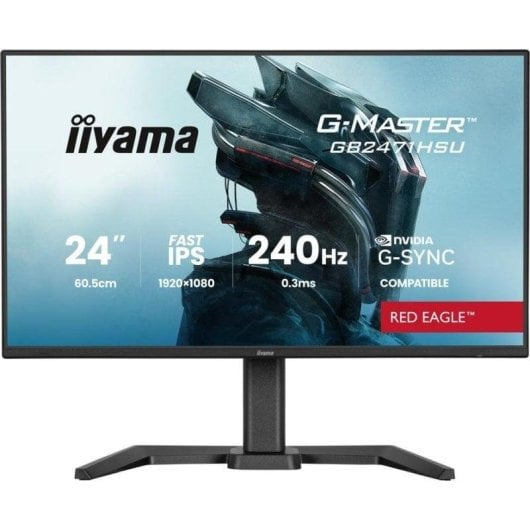 Monitor iiyama G-MASTER GB2471HSU-B1 23,8" FullHD 240Hz Fast IPS G-SYNC HDR10 0,3ms USB-Hub