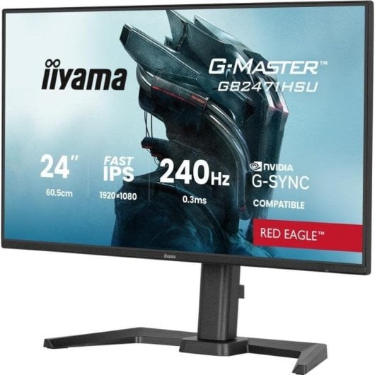 Monitor iiyama G-MASTER GB2471HSU-B1 23,8" FullHD 240Hz Fast IPS G-SYNC HDR10 0,3ms USB-Hub