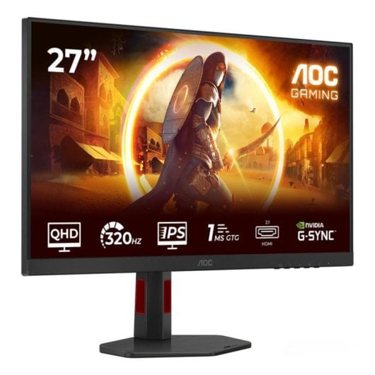 Écran PC AOC Q27G4SRU 27" Quad HD 320Hz IPS Fast HDR400 USB Haut-parleurs 1ms