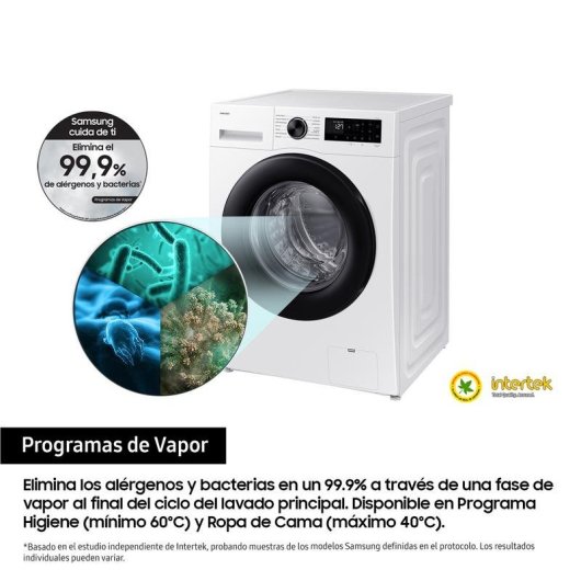 Lavadora Samsung WW10FG5U34AEEC Carga Frontal 10Kg 1400rpm A Blanca WiFi IA EcoBubble
