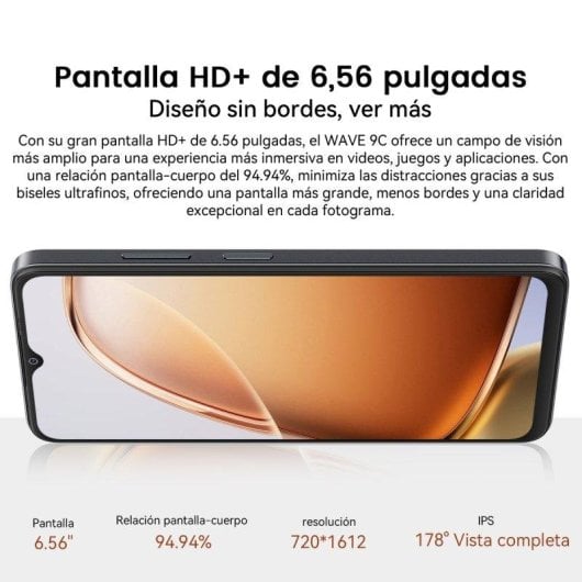 Blackview Wave 9C 12GB 64GB 6.56" IPS 4G Dual SIM IP54 5000mAh Android 15 Blau