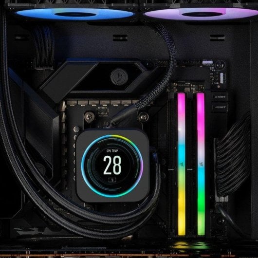 Corsair Vengeance RGB Memórias RAM 64GB (2x32GB) DDR5 5600MHz CL40 AMD EXPO / Intel XMP Cinzentas