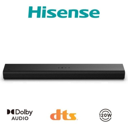 Hisense HS1000 Barra de Som Bluetooth 120W Dolby Audio DTS Virtual:X