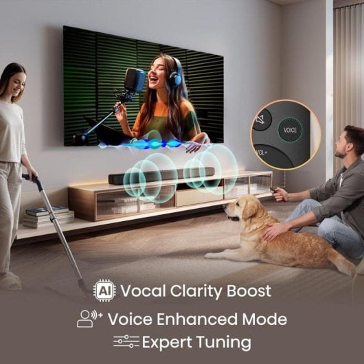 Hisense HS1000 Barra de Som Bluetooth 120W Dolby Audio DTS Virtual:X