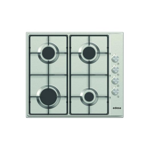 Edesa EGX-6041 TI N Encimera de gas 58 cm Acero inoxidable Integración 4 zonas