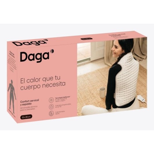 Manta eléctrica Daga Confort Cervical y Espalda 38 x 52 cm 110 W Beige