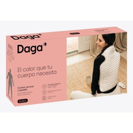 Manta eléctrica Daga Confort Cervical y Espalda 38 x 52 cm 110 W Beige