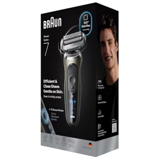 Braun Series 7 72-C1200s Rasoir électrique Wet & Dry Noir/Bronze/Inox
