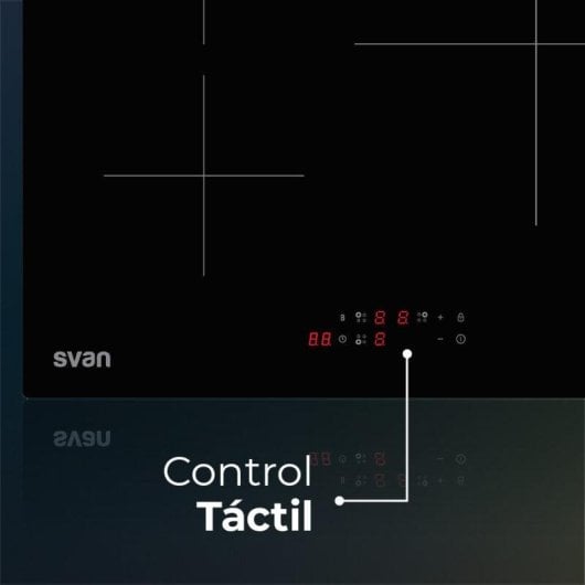 Piano a Induzione Svan SI3602B 3 Zone 50 cm Integrato Nero