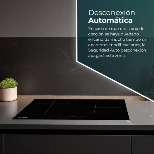 Piano a Induzione Svan SI3602B 3 Zone 50 cm Integrato Nero