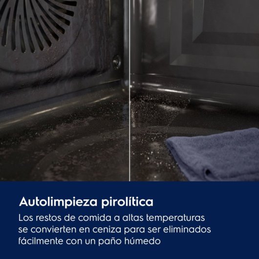 Horno elétrico Electrolux COP846X1 72L Preto Inox vapor e autolimpeza pirolítica