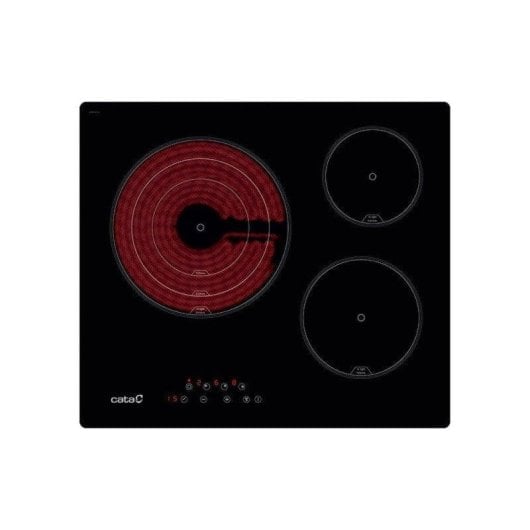 Vitrocerámica Independiente Cata TT 6003 3 Zonas Cocción 59 cm Negro