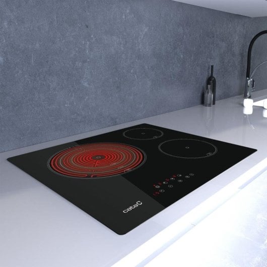 Vitrocerámica Independiente Cata TT 6003 3 Zonas Cocción 59 cm Negro