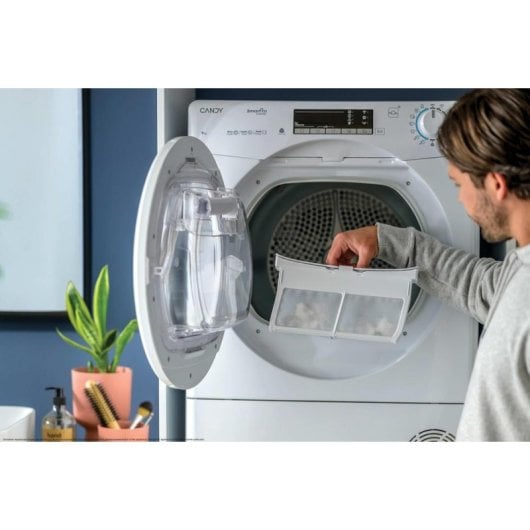 Secadora de bomba de calor Candy CRO EH9N2TE-S 9 kg Clase D Wi-Fi y programas inteligentes