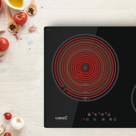 Vitrocerámica Cata TT 5003/G Integrada 60 cm 3 Zonas Control Táctil