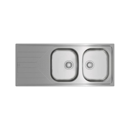 Fregadero Teka Universe 80 T-XP 2C 1E Rev Acero Inoxidable 2 Cubas 80 cm Bajo Encimera