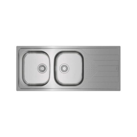 Fregadero Teka Universe 80 T-XP 2C 1E Rev Acero Inoxidable 2 Cubas 80 cm Bajo Encimera
