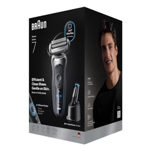 Rasoir pour Visage Braun Series 7 72-C7200CC Sans Fil 60min Sec et Humide 3 Grilles Charge Rapide