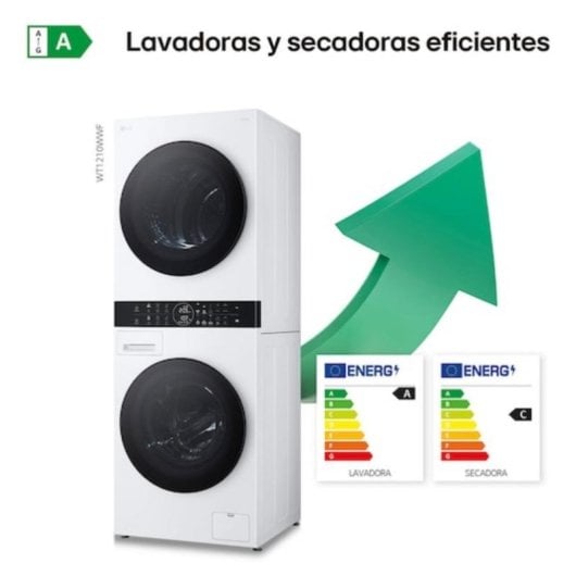 Lavasecadora LG 12kg A WT1210WWF WiFi TurboWash AI DD Dual Inverter