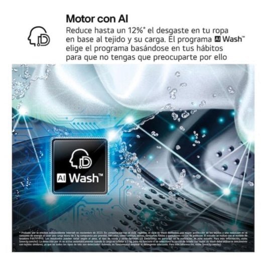 Lavasecadora LG 12kg A WT1210WWF WiFi TurboWash AI DD Dual Inverter