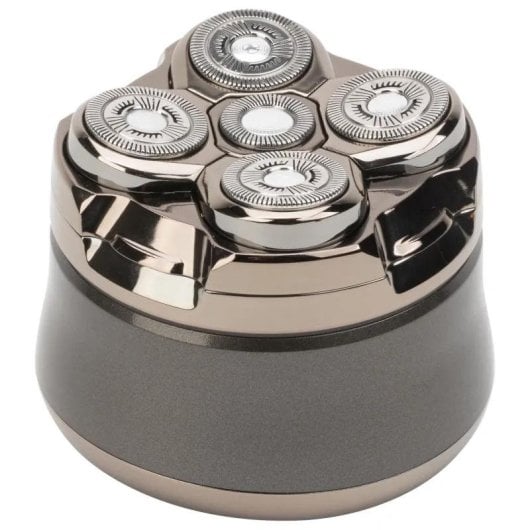 Afeitadora Eléctrica Jata JBMA1444 en Húmedo y Seco, 5 Cabezales, Pantalla LED, Batería 1200 mAh, Cromo