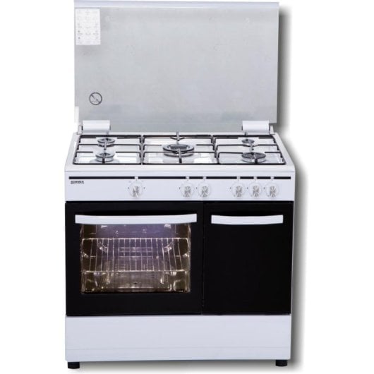 Cocina independiente ROMMER CH 905 B FG Gas 5 Fuegos 55L Blanca