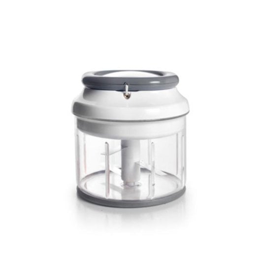 Picadora manual de alimentos Ibili 750350, 3 cuchillas inox, base antideslizante, 130 mm x 125 mm