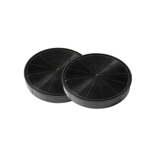 Mepamsa 112.0569.558 Filtros de Carvão Ativo para Exaustor, Pack 2 Unidades, Preto