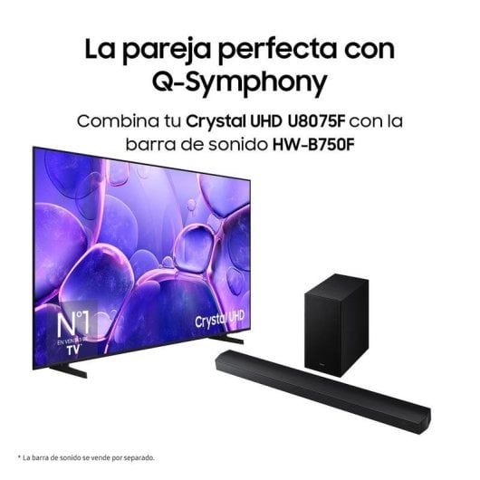 TV Samsung LED Crystal UHD U8075F 85" 4K Smart TV HDR Tizen Gaming Hub