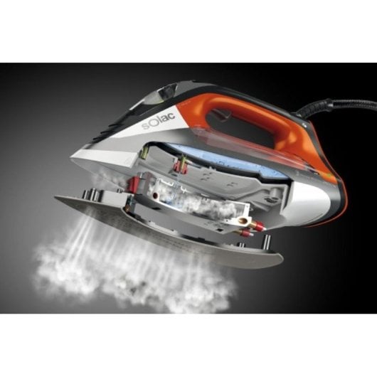 Solac CVG9511 Dampfbügelstation 2800 W, 190 g/min, Schwarz/Orange/Weiß