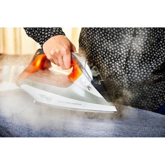 Solac CVG9511 Dampfbügelstation 2800 W, 190 g/min, Schwarz/Orange/Weiß