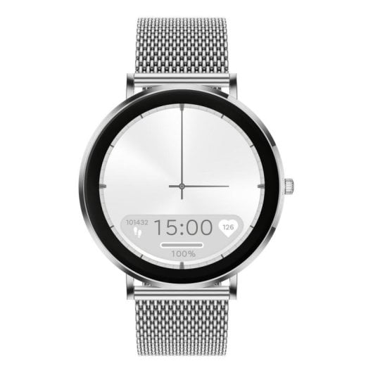 Maxcom FW27 Selenium Bluetooth 45mm AMOLED Silber IP67 SpO2 Puls Schlaf Herzfrequenz