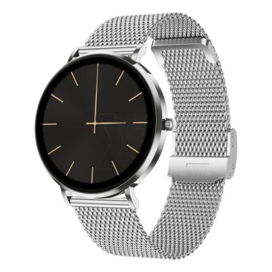 Maxcom FW27 Selenium Bluetooth 45mm AMOLED Silber IP67 SpO2 Puls Schlaf Herzfrequenz