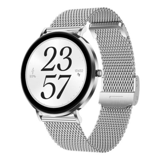 Maxcom FW27 Selenium Bluetooth 45mm AMOLED Silber IP67 SpO2 Puls Schlaf Herzfrequenz