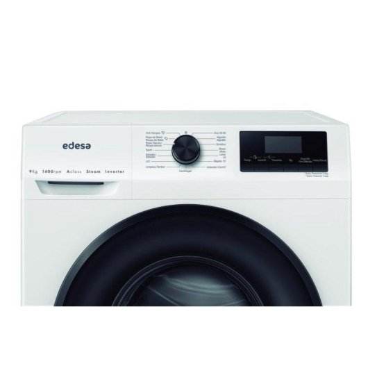 Lavadora Edesa EWF-9400 WH Carga Frontal 9 kg 1400 rpm A Blanca Inverter