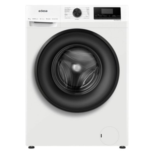 Lavadora Edesa EWF-9400 WH Carga Frontal 9 kg 1400 rpm A Blanca Inverter