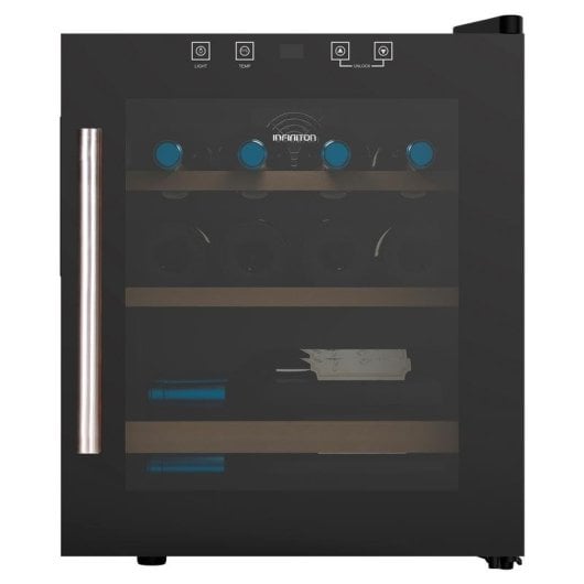 Vinoteca Infiniton WFL-15C 15 Botellas Crystal Black No Frost Control Electrónico